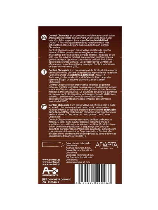 Control - Preservativi Adapta Chocolate 12 Unità