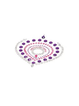 Bijoux Indiscrets Flamboyant - Gioielli Adesivi per il Corpo Viola/Rosa