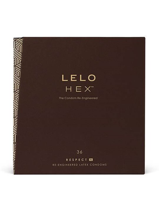 Lelo Hex Respect XL - Natural Latex Condoms Pack of 36