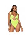Leg Avenue - Top Bikini Avvolgente + Body con Strass Taglia Unica