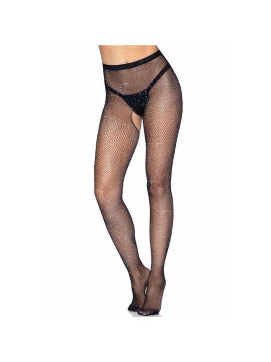 Leg Avenue - Fishnet Crothless Tights