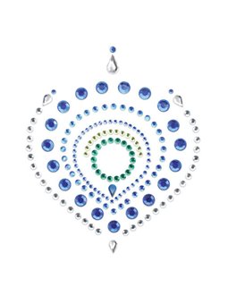 Bijoux Indiscrets Flamboyant - Gioielli Adesivi per il Corpo Blu/Verde
