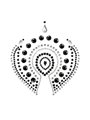 Bijoux Indiscrets Flamboyant - Gioielli Adesivi per il Corpo Nero/Argento