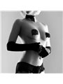 Bijoux Indiscrets Burlesque Pasties Bow - Copricapezzoli Lucidi con Fiocco