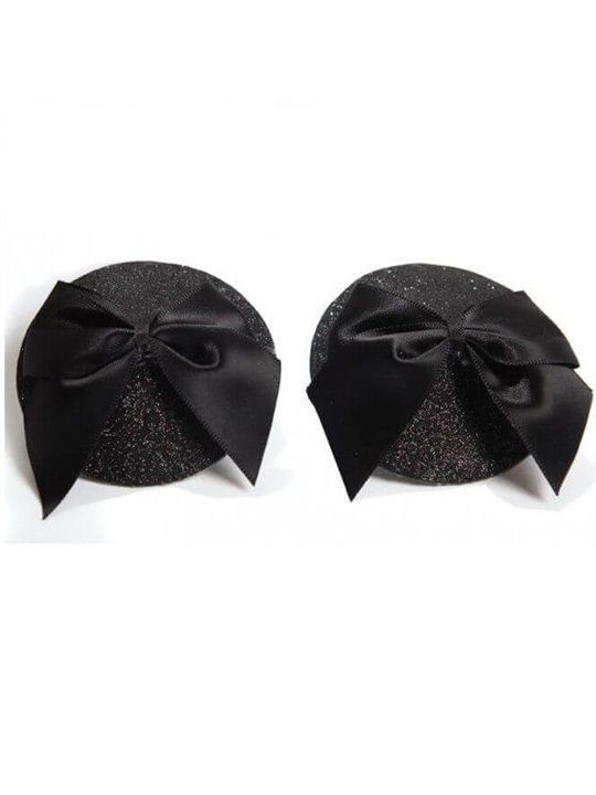 Bijoux Indiscrets Burlesque Pasties Bow - Copricapezzoli Lucidi con Fiocco