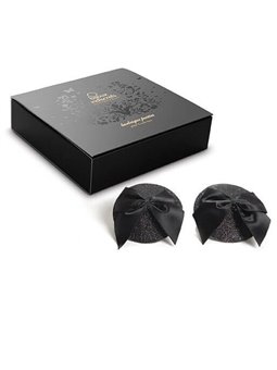 Bijoux Indiscrets Burlesque Pasties Bow - Copricapezzoli Lucidi con Fiocco