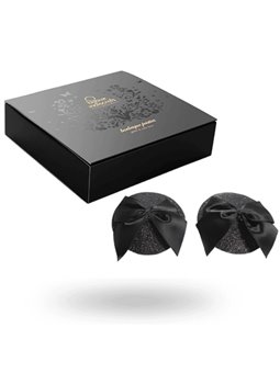 Bijoux Indiscrets Burlesque Pasties Bow - Copricapezzoli Lucidi con Fiocco