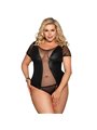 Subblime Queen Plus Fetish Short Sleeve Teddy