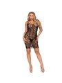 Leg Avenue - Miniabito con Margherite All'Uncinetto Taglia Unica Nero