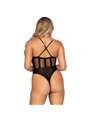 Leg Avenue - Set Body a Rete + Gonna Lunga Taglia Unica Nero
