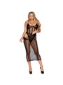 Leg Avenue - Set Body a Rete + Gonna Lunga Taglia Unica Nero