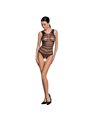 Passion Woman Bs086 Black Bodystocking One Size