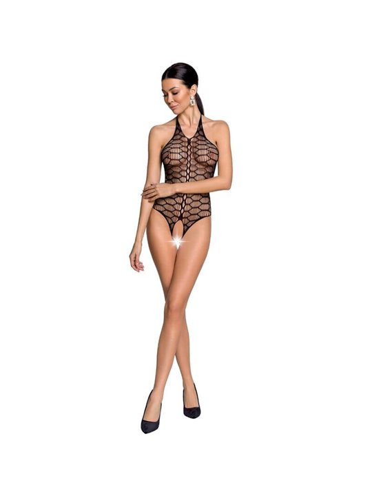 Passion - Woman Bs087 Black Bodystocking One Size