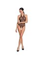 Passion - Woman Bs087 Black Bodystocking One Size