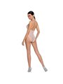 Passion - Woman Bs087 White Bodystocking One Size