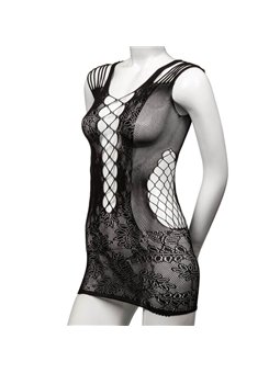 CalExotics Peek-A-Boo Mini Dress - Mini Abito in Pizzo a Rete - Taglia Unica