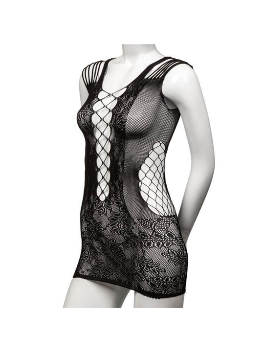 CalExotics Peek-A-Boo Mini Dress - Mini Abito in Pizzo a Rete - Taglia Unica