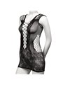 CalExotics Peek-A-Boo Mini Dress - Mini Abito in Pizzo a Rete - Taglia Unica