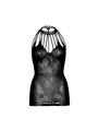 Leg Avenue - Mini Abito in Pizzo con Cut-Out Taglia Unica Nero
