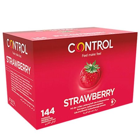 Control Strawberry - Preservativi Aromatizzati alla Fragola - 144 Unità