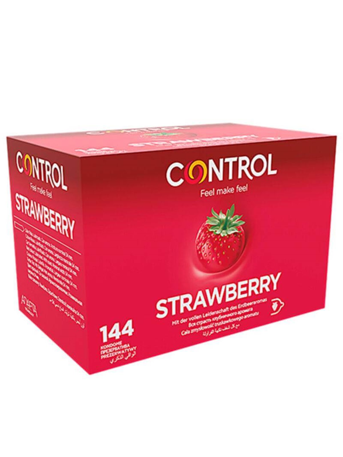 Control Strawberry - Preservativi Aromatizzati alla Fragola - 144 Unità