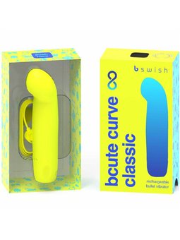 B Swish Bcute Curve Infinite Classic - Vibratore in Silicone Giallo