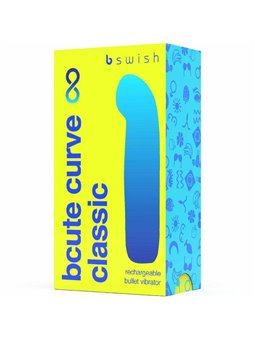 B Swish - Bcute Curve Infinite Classic Rechargeable Silicone Vibrator Yellow