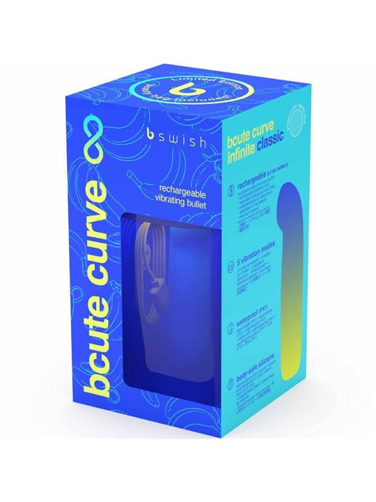 B Swish Bcute Curve Infinite Classic - Vibratore in Silicone Edizione Limitata Blu