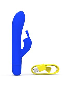 B Swish Bwild Bunny ∞ Classic - Vibratore Rabbit in Silicone Blu