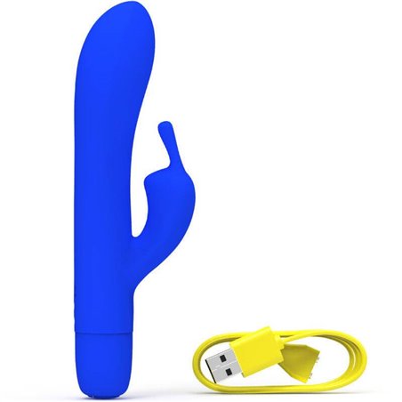 B Swish Bwild Bunny ∞ Classic - Vibratore Rabbit in Silicone Blu