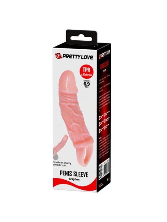 Baile - Penis Extender Sheath with Strap for Testicles 13.5 CM