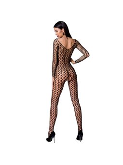 Passion - Woman Bs068 Bodystocking Black One Size