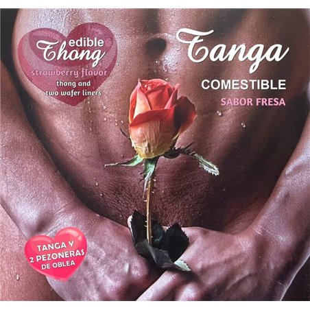 Hotflowers - Men'S Thong+ 2 Strawberry Wafer Nipple /Es/Pt/En/Fr/It/