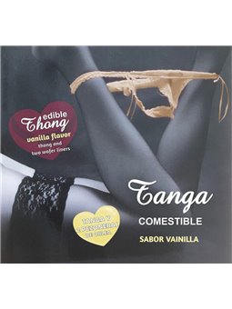 Hotflowers - Wafer Thong and 2 Nipple Pads Girl Vanilla Flavor /Es/Pt/En/Fr/It/