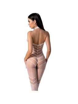 Passion - Bs100 White Bodystocking One Size