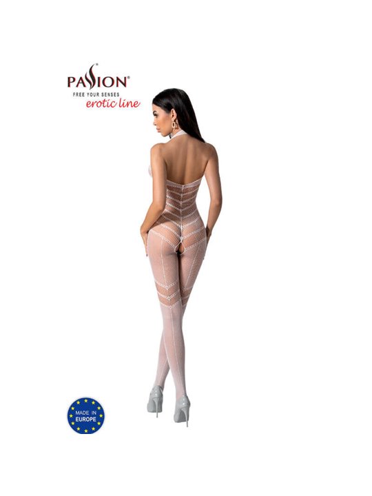 Passion - Bs100 White Bodystocking One Size