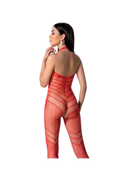 Passion - Bs100 Bodystocking Red One Size