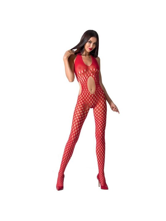 Passion Woman Bs065 Red Bodystocking One Size