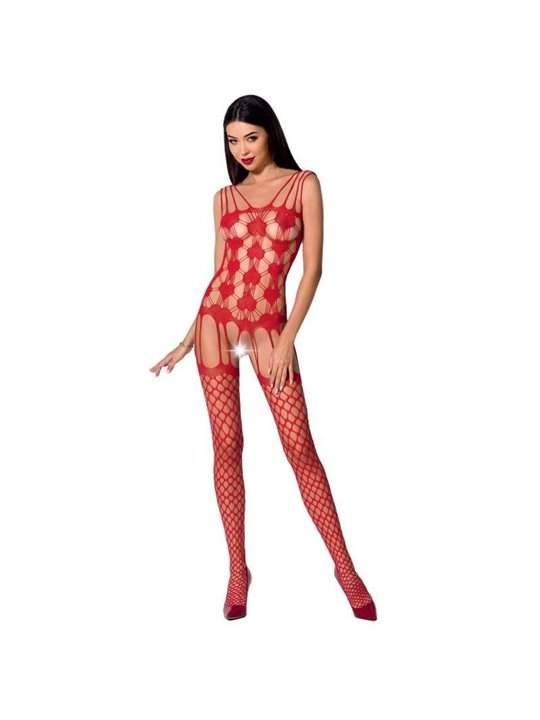 Passion - Woman Bs067 Red Bodystocking One Size