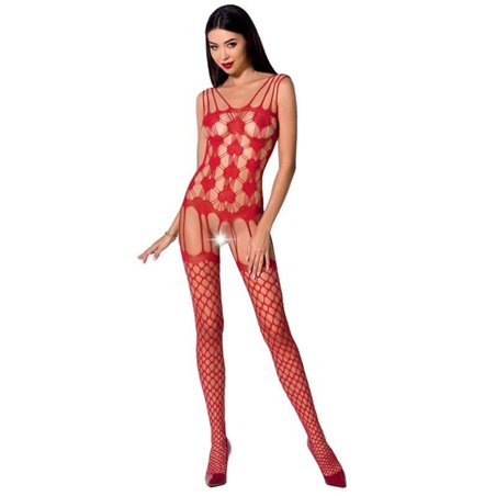 Passion - Woman Bs067 Red Bodystocking One Size