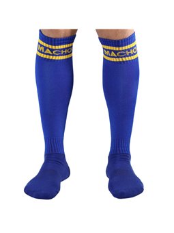 Macho - Long Socks One Size Blue