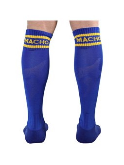 Macho - Long Socks One Size Blue