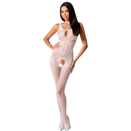 Passion Woman Bs078 Bodystocking One Size White