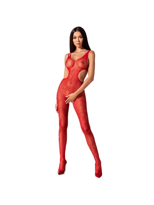 Passion Woman Bs085 Red Bodystocking One Size
