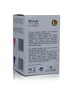 Nina Cup Menstrual Cup Size Pink L
