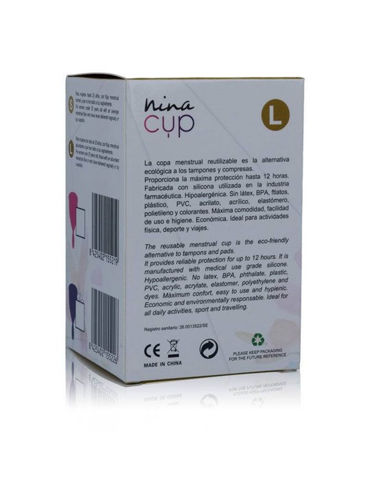 Nina Cup Menstrual Cup Size Pink L