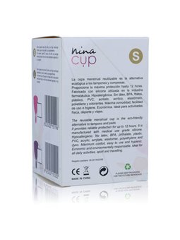 Nina Cup Menstrual Cup Size Pink S