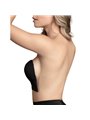 Bye-Bra Seamless U-Style - Reggiseno Adesivo a U Senza Spalline - Coppa B Nero