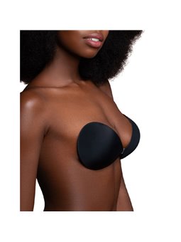 Bye-Bra - Reggiseno Adesivo Invisibile Riutilizzabile - Coppa a Nero