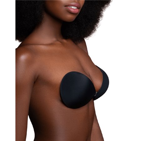 Bye-Bra - Reggiseno Adesivo Invisibile Riutilizzabile - Coppa a Nero